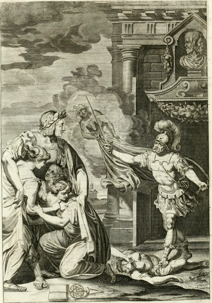 An illustration from Aquila Romana, ouero, Monarchia occidentale da Carlo Magno d'Occidente imperador primo : sino alla coronatione del glorioso Leopoldo Primo : tutti con le loro effigie dal naturale, aggiontiui li geroglifici ed allegorie, inuentione dell' autore, 1679, leaf 155