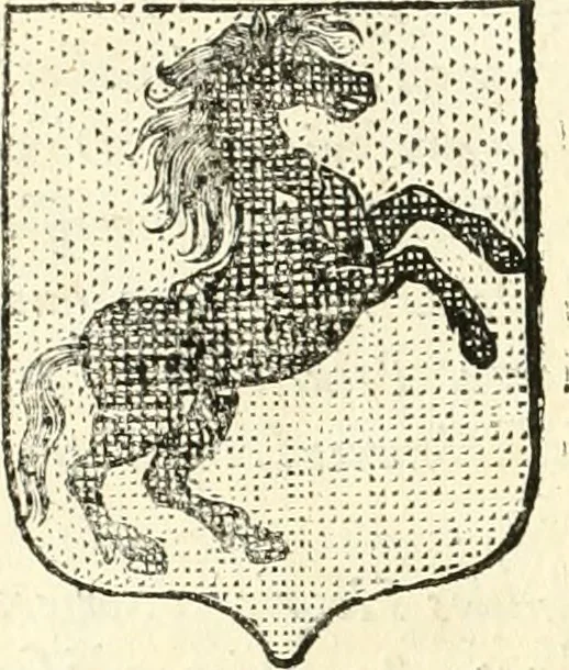 An illustration from Aquila Saxonica : sub qua imperatores Saxones ab Henrico Aucupe, vsquè ad Henricum Sanctum Occidentis imperatorem XV. elogiis, hieroglyphicis, numismatibus, insignibus, symbolis, imaginibus antiquis ad viuum exhibentur exculpti, & longa historiarum serie exarati : vt nihil relictum sit, quod prisci, vel hodierni habeant annales, sed diplomata, leges, indulta, genealogiae, donationes, priuilegia offeruntur congesta : accedit cuique Caesarum tractatus sacrolegalis & historicopoliticus ..., 1673, leaf 23