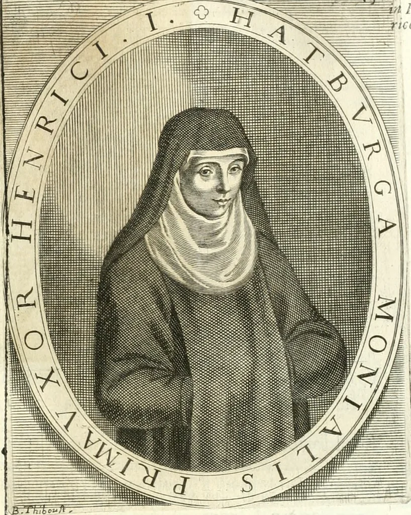 An illustration from Aquila Saxonica : sub qua imperatores Saxones ab Henrico Aucupe, vsquè ad Henricum Sanctum Occidentis imperatorem XV. elogiis, hieroglyphicis, numismatibus, insignibus, symbolis, imaginibus antiquis ad viuum exhibentur exculpti, & longa historiarum serie exarati : vt nihil relictum sit, quod prisci, vel hodierni habeant annales, sed diplomata, leges, indulta, genealogiae, donationes, priuilegia offeruntur congesta : accedit cuique Caesarum tractatus sacrolegalis & historicopoliticus ..., 1673, leaf 28