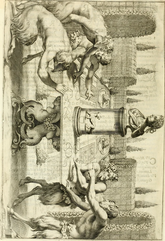 An illustration from Aquila Sueua, sub qua imperatores Sueui a Conrado III vsquè ad Conradum IV Occidentis imperatorem XXVII : elogiis, hieroglyphicis, numismatibus, insignibus, symbolis, imaginibus antiquis ad viuum exhibentur exculpti, & longa historiarum serie exarati : vt nihil relictum sit, quod prisci vel hodierni habeant annales, sed diplomata, leges, indulta, genealogiae, donationes, priuilegia offeruntur congesta : inseruntur et regum principumque imagines, nummi honorarij, castrenses, triumphales, votiui, missiles, &c. qui sanguine, foedere, bello Imperatoribus iuncti, occurrunt in opere : accedit cuique caesarum tractatus sacrolegalis & historicopoliticus ..., 1679, leaf 419