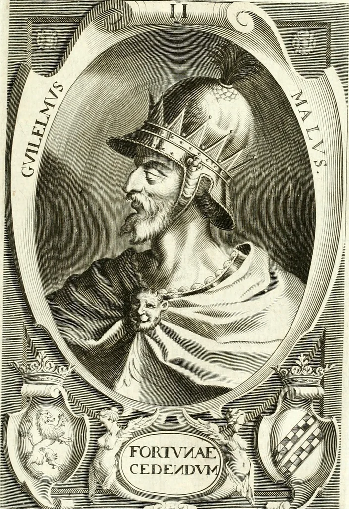 An illustration from Aquila Sueua, sub qua imperatores Sueui a Conrado III vsquè ad Conradum IV Occidentis imperatorem XXVII : elogiis, hieroglyphicis, numismatibus, insignibus, symbolis, imaginibus antiquis ad viuum exhibentur exculpti, & longa historiarum serie exarati : vt nihil relictum sit, quod prisci vel hodierni habeant annales, sed diplomata, leges, indulta, genealogiae, donationes, priuilegia offeruntur congesta : inseruntur et regum principumque imagines, nummi honorarij, castrenses, triumphales, votiui, missiles, &c. qui sanguine, foedere, bello Imperatoribus iuncti, occurrunt in opere : accedit cuique caesarum tractatus sacrolegalis & historicopoliticus ..., 1679, leaf 86
