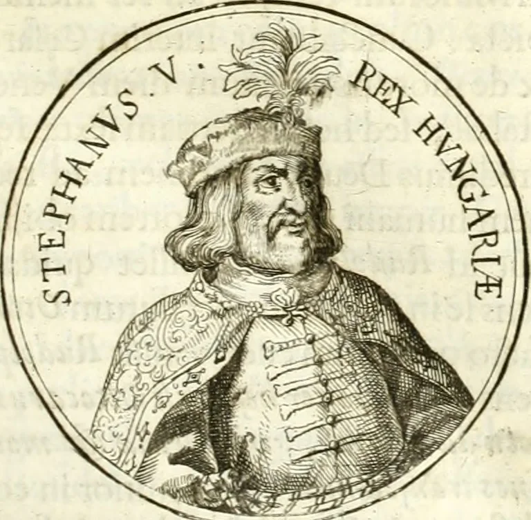 An illustration from Aquila vaga, sub qua ex diuersis nationibus et familijs a VVilhelmo Hollando vsquè ad Sigismundum Lutzelburgium occidentis imperatorem XXXIX. elogijs, hieroglyphicis, numismatibus, insignibus, symbolis, imaginibus antiquis ad viuum exhibentur exculpti, & longa historiarum serie exarati ..., 1679, leaf 52