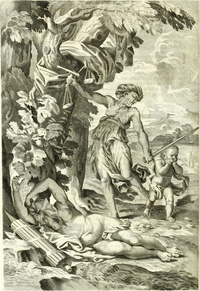 An illustration from Aquila vaga, sub qua ex diuersis nationibus et familijs a VVilhelmo Hollando vsquè ad Sigismundum Lutzelburgium occidentis imperatorem XXXIX. elogijs, hieroglyphicis, numismatibus, insignibus, symbolis, imaginibus antiquis ad viuum exhibentur exculpti, & longa historiarum serie exarati ..., 1679, leaf 73