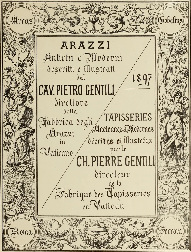 An illustration from Arazzi antichi e moderni, 1897, leaf 4