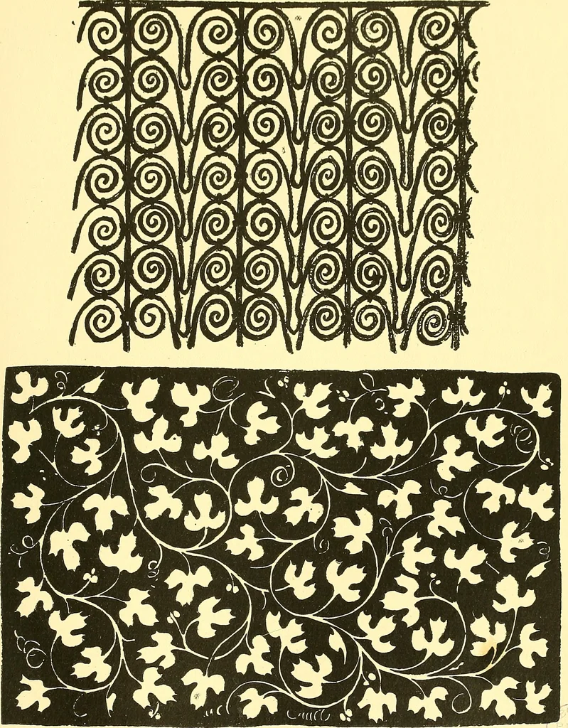 An illustration from Arbor vitae : a book on the nature & development of imaginative design for the use of teachers, handicraftsmen & others, 1910, leaf 188