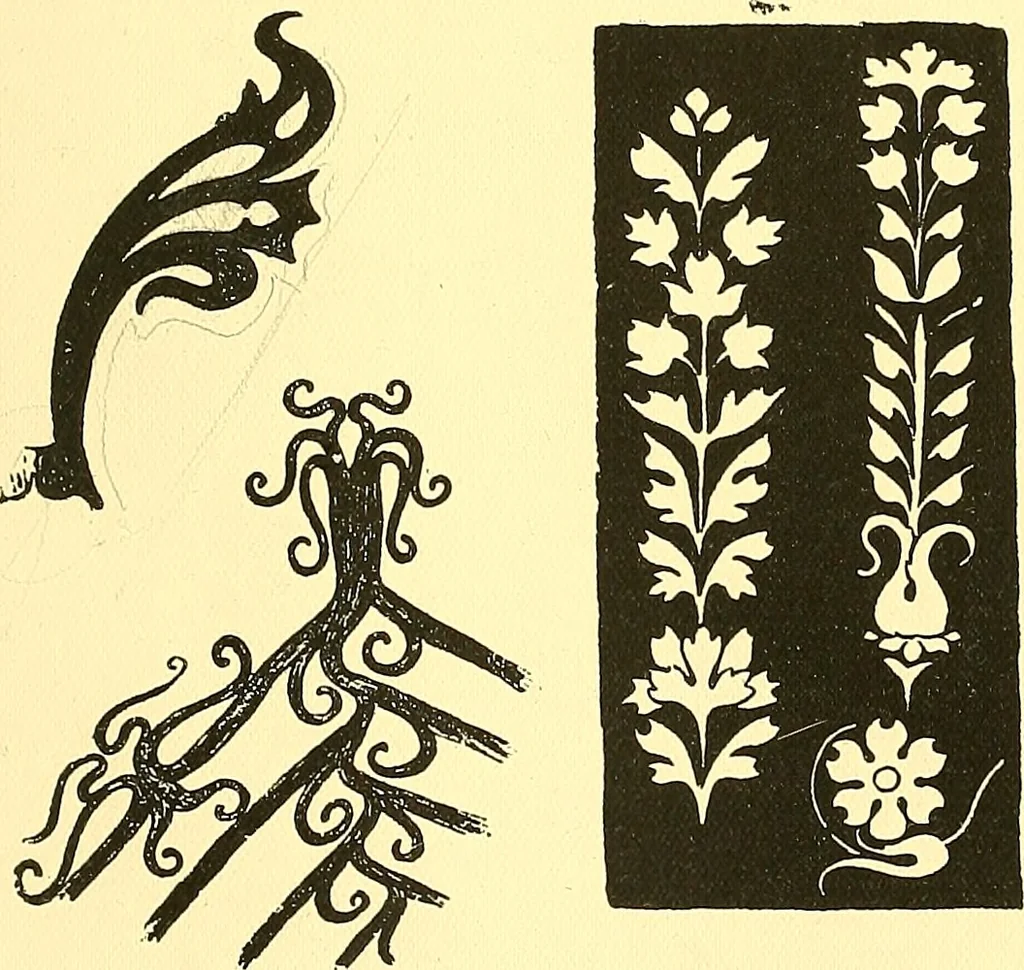 An illustration from Arbor vitae : a book on the nature & development of imaginative design for the use of teachers, handicraftsmen & others, 1910, leaf 192