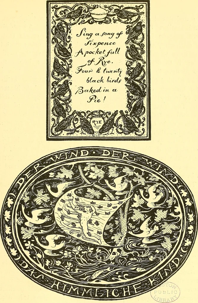 An illustration from Arbor vitae : a book on the nature & development of imaginative design for the use of teachers, handicraftsmen & others, 1910, leaf 198