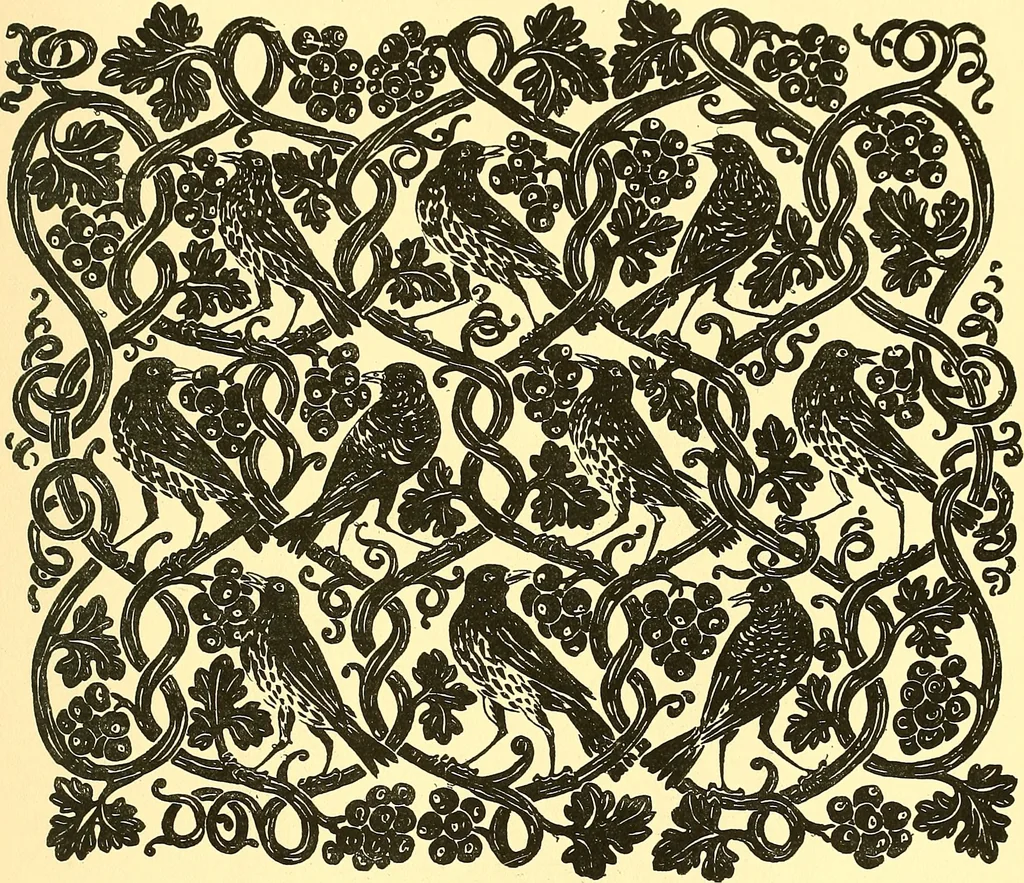 An illustration from Arbor vitae : a book on the nature & development of imaginative design for the use of teachers, handicraftsmen & others, 1910, leaf 200