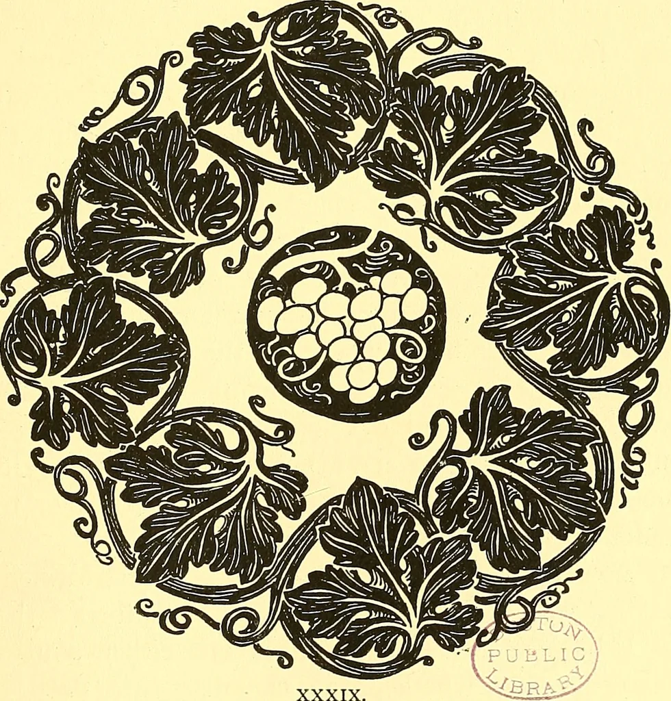 An illustration from Arbor vitae : a book on the nature & development of imaginative design for the use of teachers, handicraftsmen & others, 1910, leaf 210