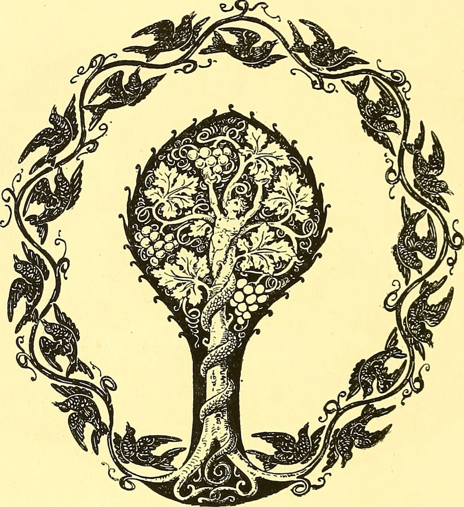 An illustration from Arbor vitae : a book on the nature & development of imaginative design for the use of teachers, handicraftsmen & others, 1910, leaf 227
