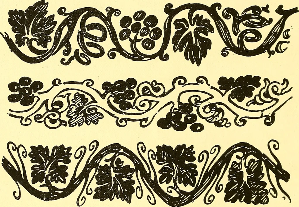 An illustration from Arbor vitae : a book on the nature & development of imaginative design for the use of teachers, handicraftsmen & others, 1910, leaf 77