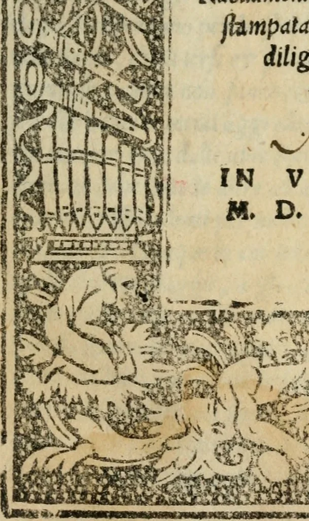 An illustration from Arcadia di messer Giacomo Sannazaro nobile napolitano, 1548, leaf 4