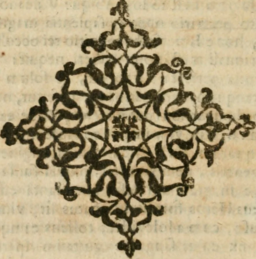 An illustration from Arcana arcanissima, hoc est, Hieroglyphica aegyptio-graeca : vulgo necdum cognita, ad demonstrandam falsorum apud antiquos deorum, dearum, heroum, animantium, & institutorum pro sacris receptorum, originem, ex vno Aegyptiorum artificio, quod aureu animi et corporis medicamentum peregit, deductam, vnde tot poëtarum allegoriae, scriptorum narrationes fabulosae et per totam encyclopaediam errores sparsi clarissima veritatis luce manifestantur, suaeq[ue] tribui singula restituuntur, sex libris exposita, 1614, leaf 109
