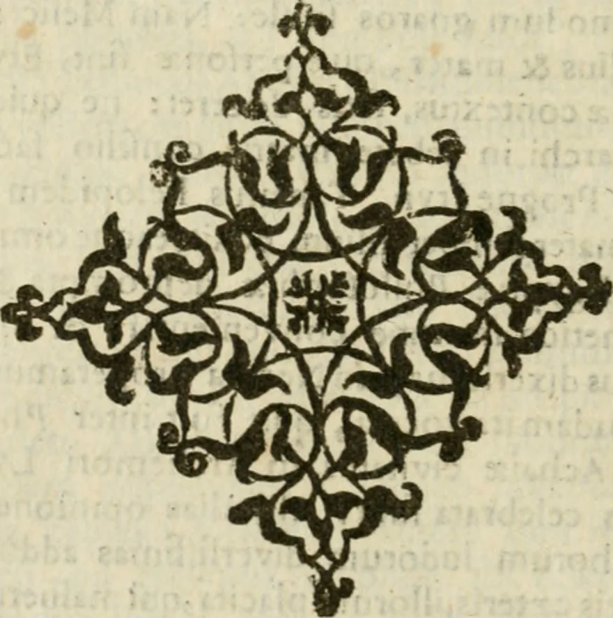 An illustration from Arcana arcanissima, hoc est, Hieroglyphica aegyptio-graeca : vulgo necdum cognita, ad demonstrandam falsorum apud antiquos deorum, dearum, heroum, animantium, & institutorum pro sacris receptorum, originem, ex vno Aegyptiorum artificio, quod aureu animi et corporis medicamentum peregit, deductam, vnde tot poëtarum allegoriae, scriptorum narrationes fabulosae et per totam encyclopaediam errores sparsi clarissima veritatis luce manifestantur, suaeq[ue] tribui singula restituuntur, sex libris exposita, 1614, leaf 223