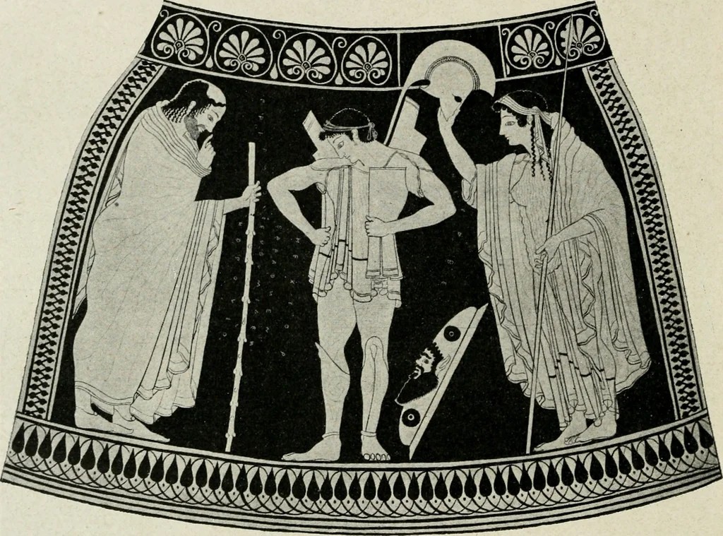 An illustration from Archaeologische Hermeneutik; Anleitung zur Deutung klassischer Bildwerke, 1919, leaf 103