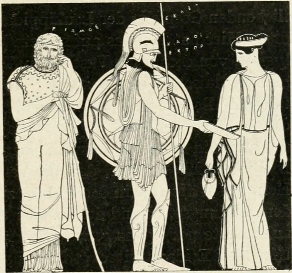 An illustration from Archaeologische Hermeneutik; Anleitung zur Deutung klassischer Bildwerke, 1919, leaf 104