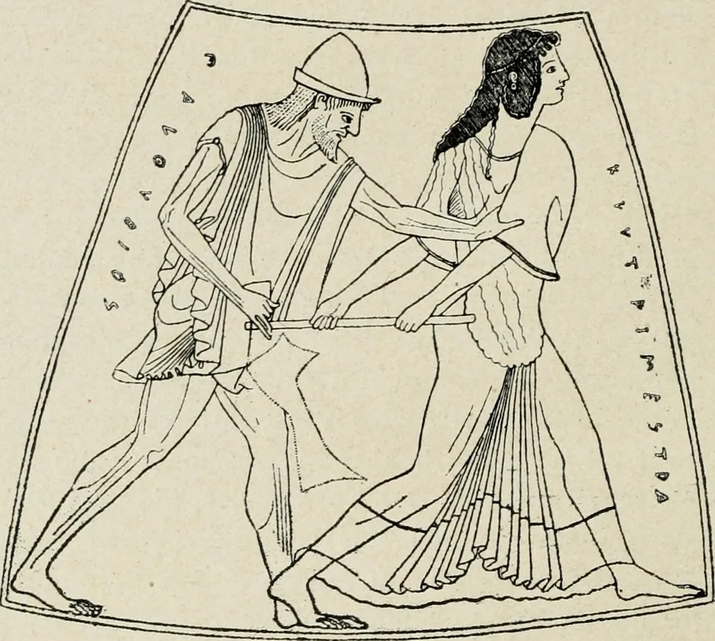 An illustration from Archaeologische Hermeneutik; Anleitung zur Deutung klassischer Bildwerke, 1919, leaf 117
