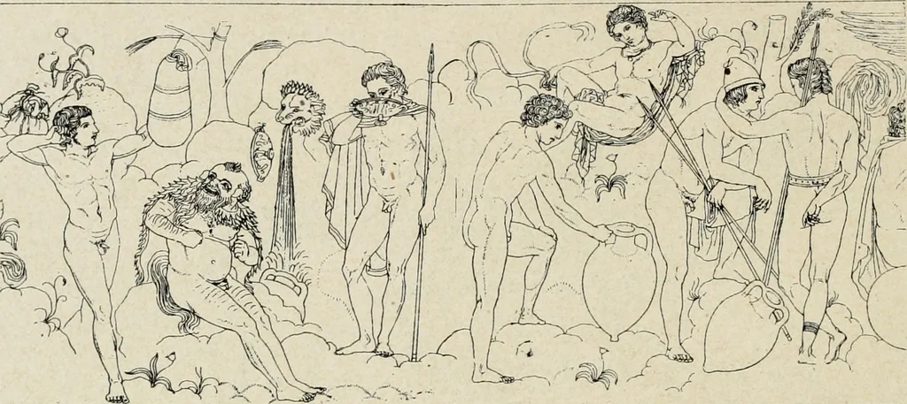 An illustration from Archaeologische Hermeneutik; Anleitung zur Deutung klassischer Bildwerke, 1919, leaf 119