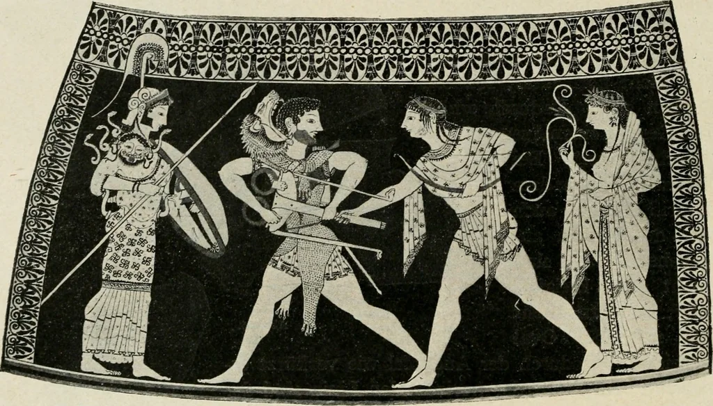 An illustration from Archaeologische Hermeneutik; Anleitung zur Deutung klassischer Bildwerke, 1919, leaf 137