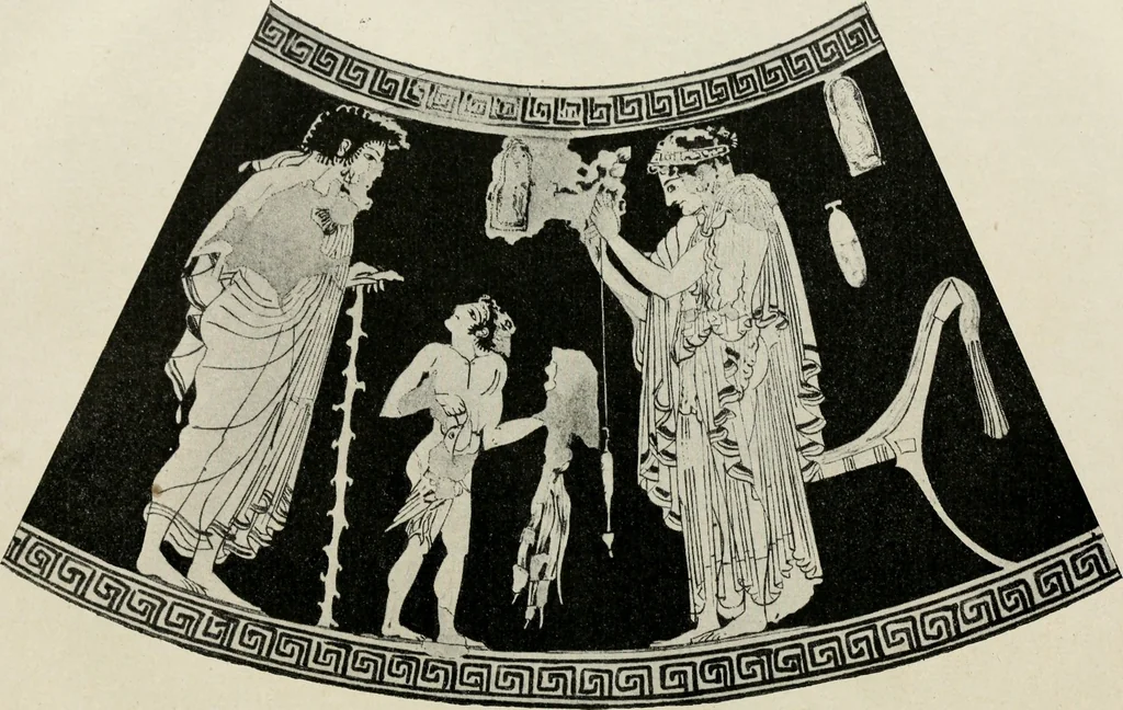An illustration from Archaeologische Hermeneutik; Anleitung zur Deutung klassischer Bildwerke, 1919, leaf 139