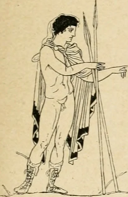 An illustration from Archaeologische Hermeneutik; Anleitung zur Deutung klassischer Bildwerke, 1919, leaf 14