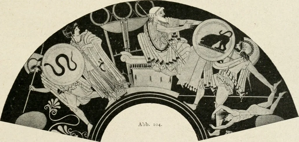 An illustration from Archaeologische Hermeneutik; Anleitung zur Deutung klassischer Bildwerke, 1919, leaf 148