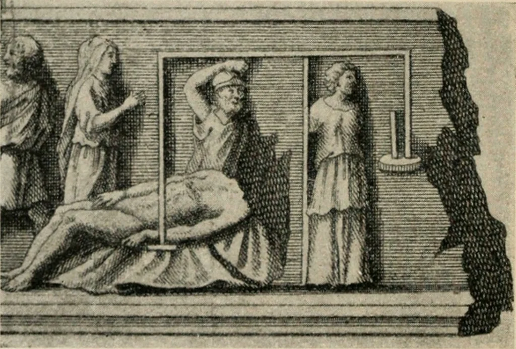 An illustration from Archaeologische Hermeneutik; Anleitung zur Deutung klassischer Bildwerke, 1919, leaf 15