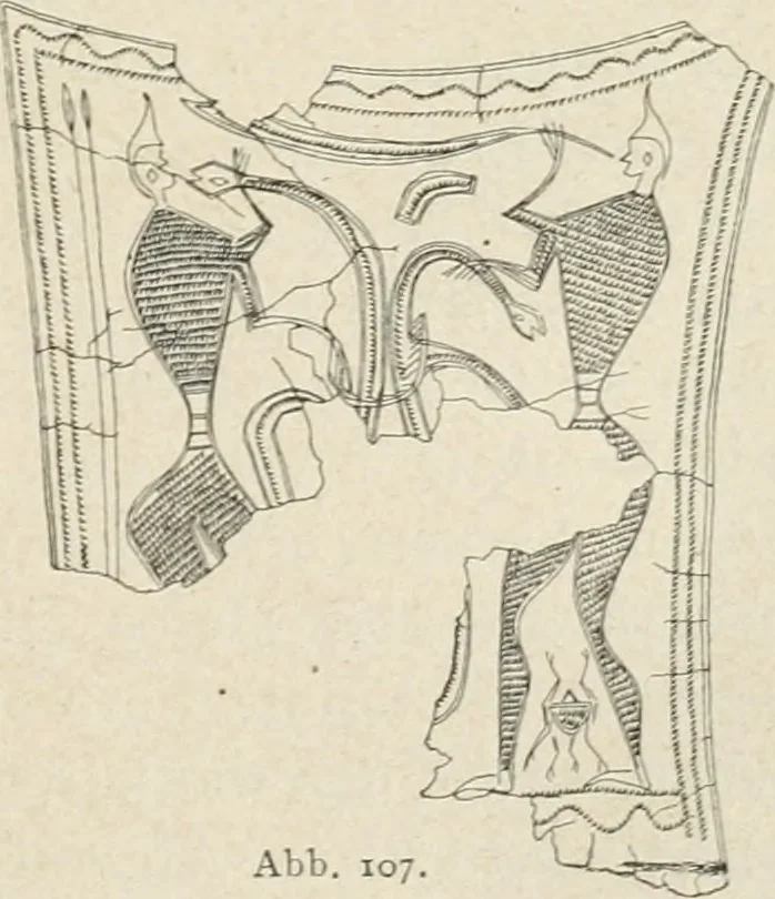 An illustration from Archaeologische Hermeneutik; Anleitung zur Deutung klassischer Bildwerke, 1919, leaf 150