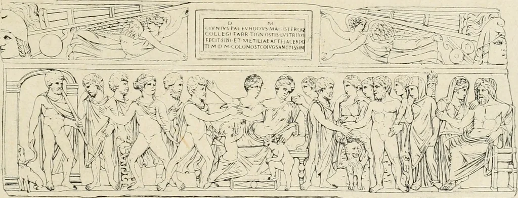 An illustration from Archaeologische Hermeneutik; Anleitung zur Deutung klassischer Bildwerke, 1919, leaf 154