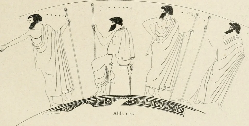 An illustration from Archaeologische Hermeneutik; Anleitung zur Deutung klassischer Bildwerke, 1919, leaf 156