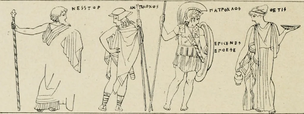 An illustration from Archaeologische Hermeneutik; Anleitung zur Deutung klassischer Bildwerke, 1919, leaf 157