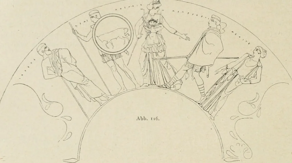 An illustration from Archaeologische Hermeneutik; Anleitung zur Deutung klassischer Bildwerke, 1919, leaf 159