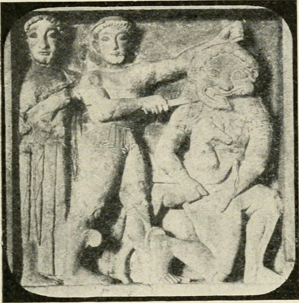 An illustration from Archaeologische Hermeneutik; Anleitung zur Deutung klassischer Bildwerke, 1919, leaf 162