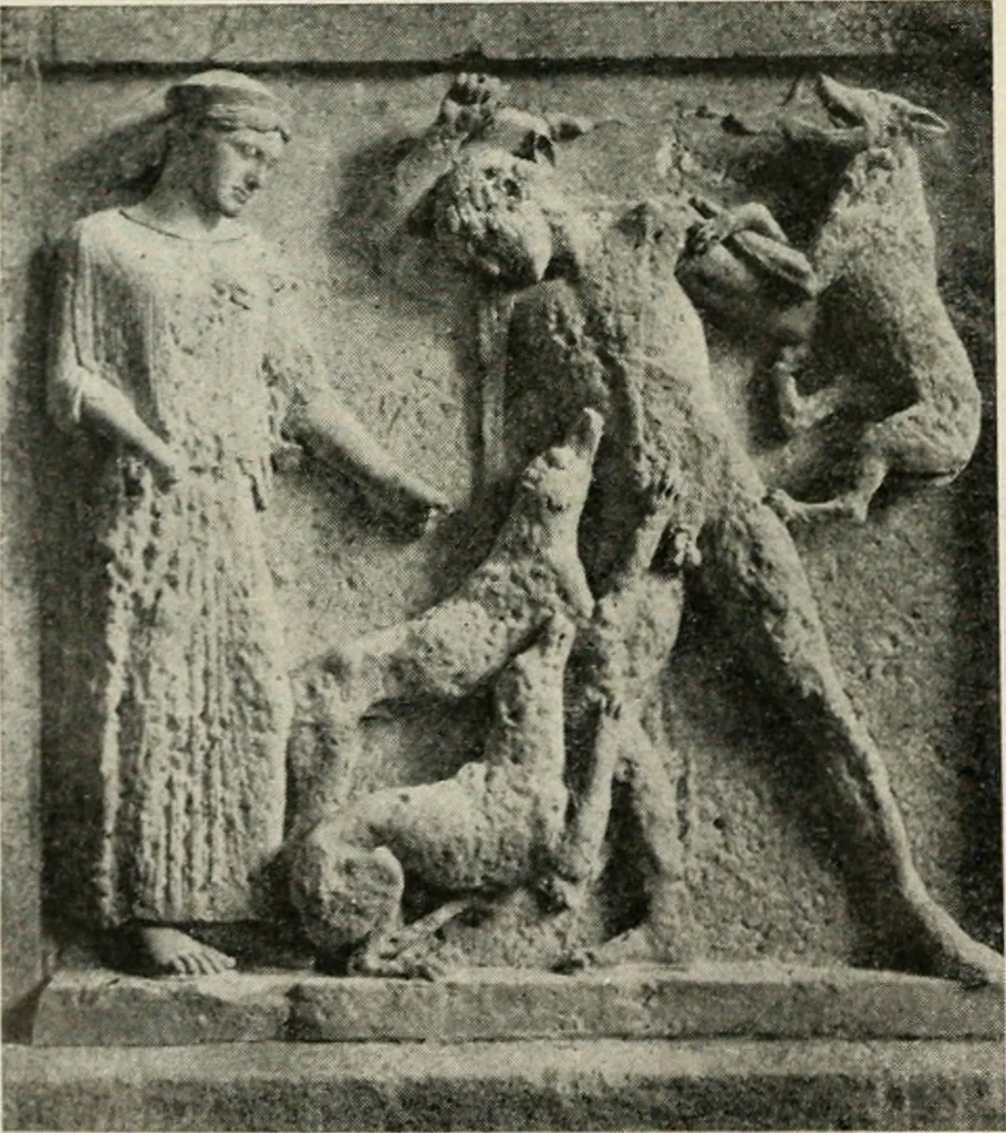 An illustration from Archaeologische Hermeneutik; Anleitung zur Deutung klassischer Bildwerke, 1919, leaf 163