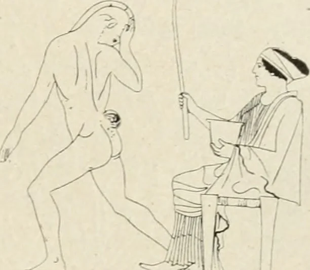 An illustration from Archaeologische Hermeneutik; Anleitung zur Deutung klassischer Bildwerke, 1919, leaf 164
