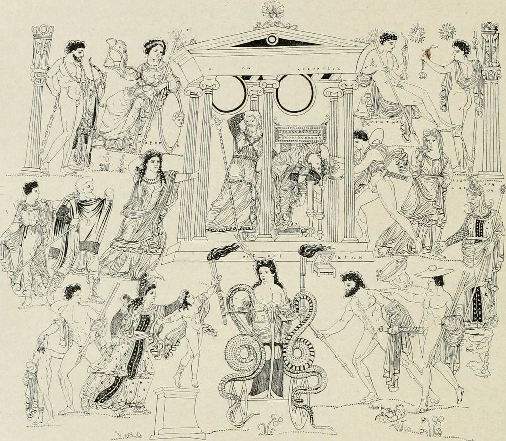 An illustration from Archaeologische Hermeneutik; Anleitung zur Deutung klassischer Bildwerke, 1919, leaf 173