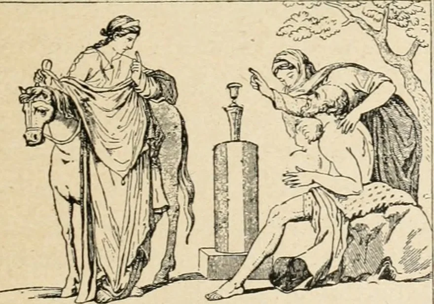 An illustration from Archaeologische Hermeneutik; Anleitung zur Deutung klassischer Bildwerke, 1919, leaf 18