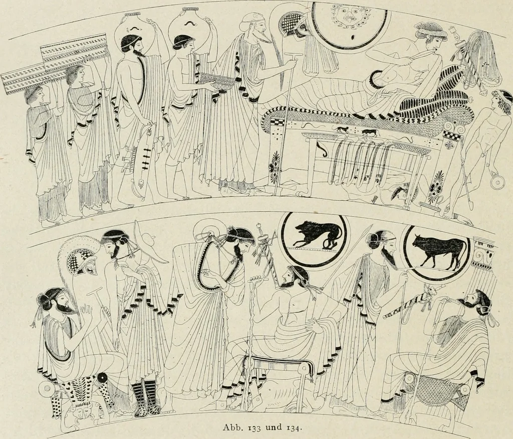 An illustration from Archaeologische Hermeneutik; Anleitung zur Deutung klassischer Bildwerke, 1919, leaf 183
