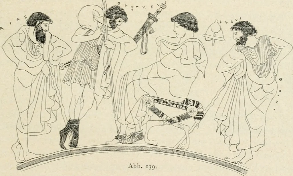 An illustration from Archaeologische Hermeneutik; Anleitung zur Deutung klassischer Bildwerke, 1919, leaf 192