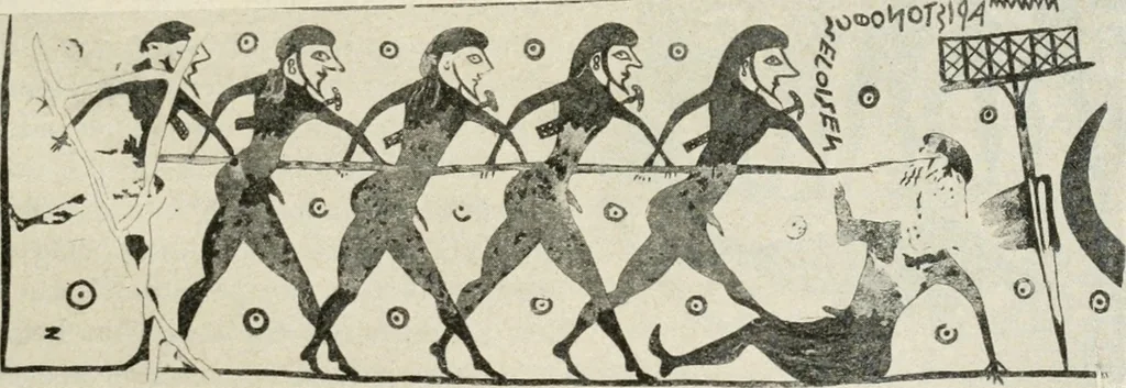 An illustration from Archaeologische Hermeneutik; Anleitung zur Deutung klassischer Bildwerke, 1919, leaf 194