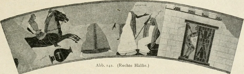 An illustration from Archaeologische Hermeneutik; Anleitung zur Deutung klassischer Bildwerke, 1919, leaf 198