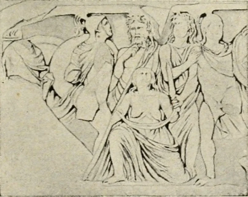 An illustration from Archaeologische Hermeneutik; Anleitung zur Deutung klassischer Bildwerke, 1919, leaf 204