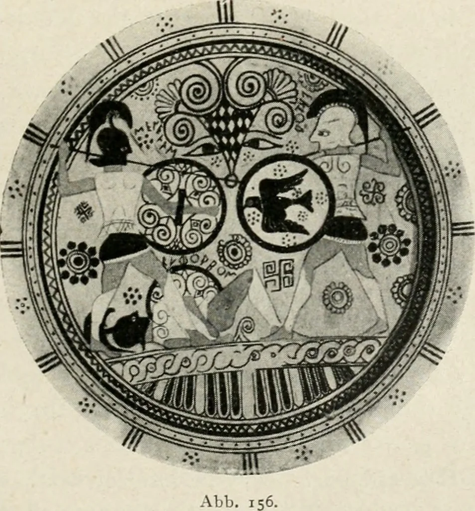 An illustration from Archaeologische Hermeneutik; Anleitung zur Deutung klassischer Bildwerke, 1919, leaf 214