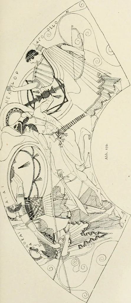 An illustration from Archaeologische Hermeneutik; Anleitung zur Deutung klassischer Bildwerke, 1919, leaf 218