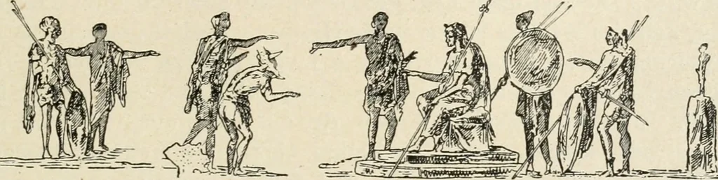 An illustration from Archaeologische Hermeneutik; Anleitung zur Deutung klassischer Bildwerke, 1919, leaf 222
