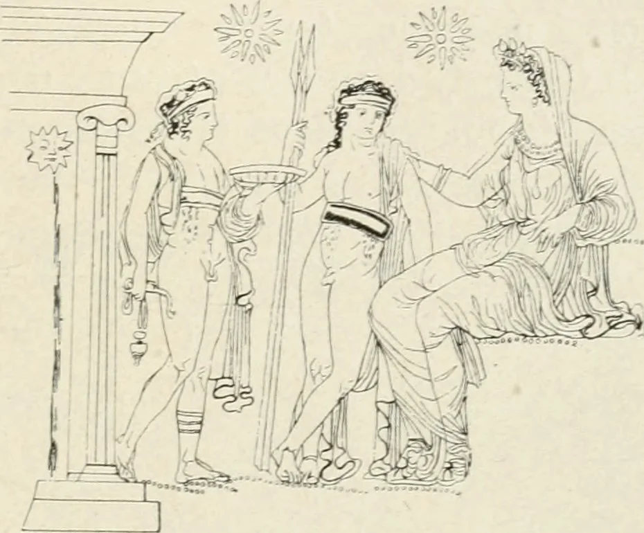 An illustration from Archaeologische Hermeneutik; Anleitung zur Deutung klassischer Bildwerke, 1919, leaf 228