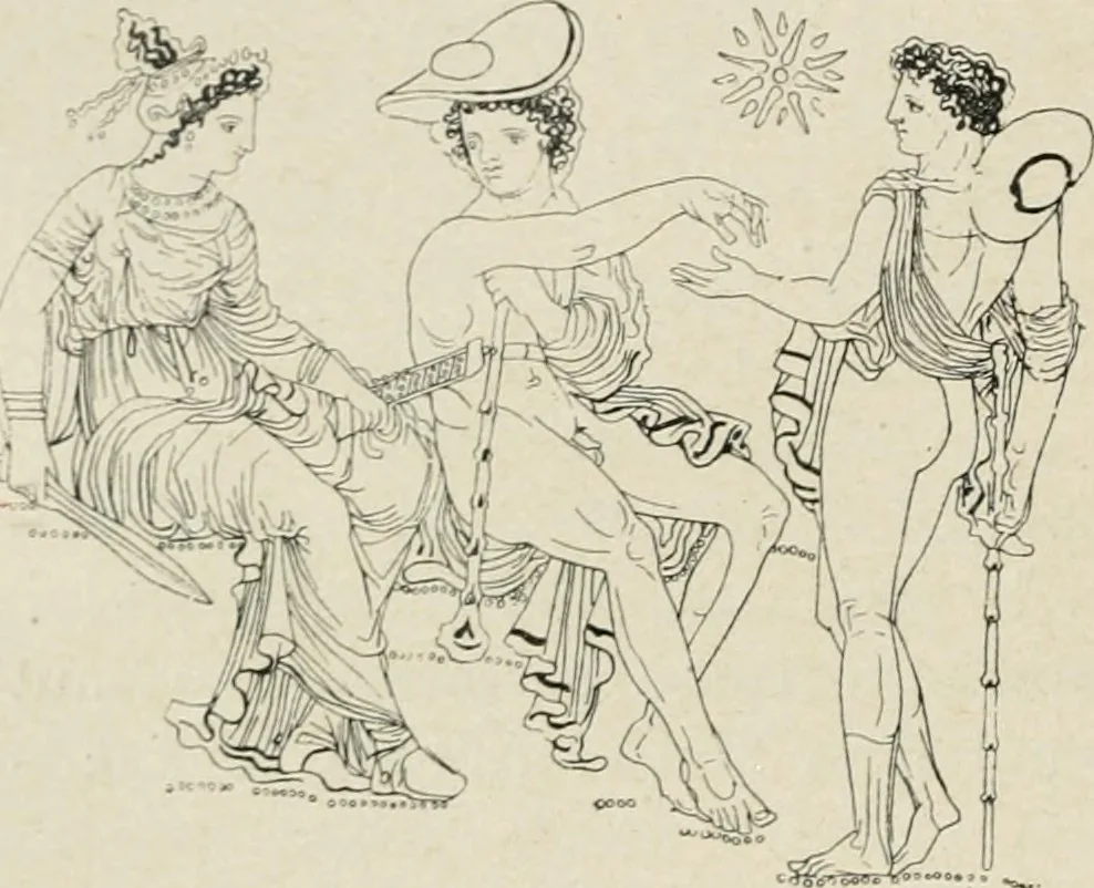 An illustration from Archaeologische Hermeneutik; Anleitung zur Deutung klassischer Bildwerke, 1919, leaf 229