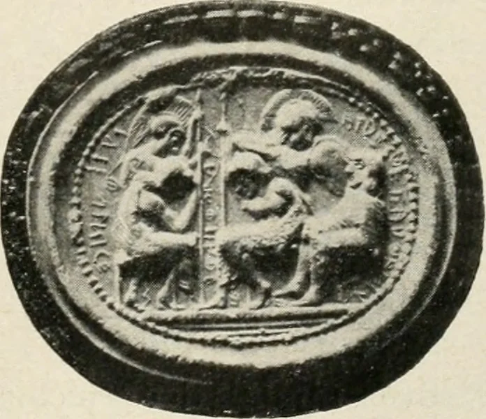 An illustration from Archaeologische Hermeneutik; Anleitung zur Deutung klassischer Bildwerke, 1919, leaf 230