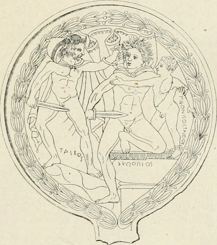 An illustration from Archaeologische Hermeneutik; Anleitung zur Deutung klassischer Bildwerke, 1919, leaf 232