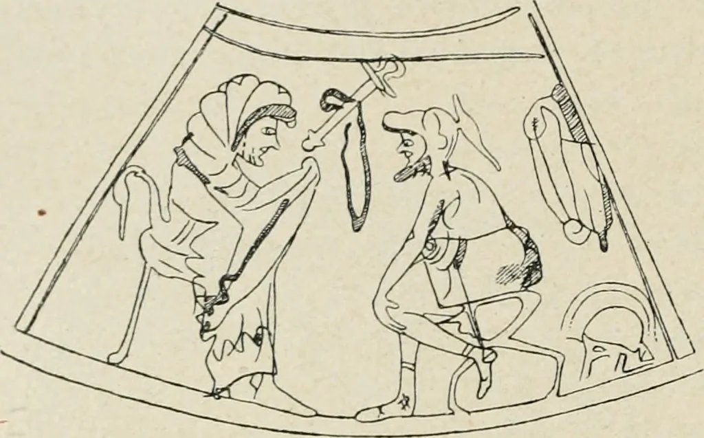 An illustration from Archaeologische Hermeneutik; Anleitung zur Deutung klassischer Bildwerke, 1919, leaf 233